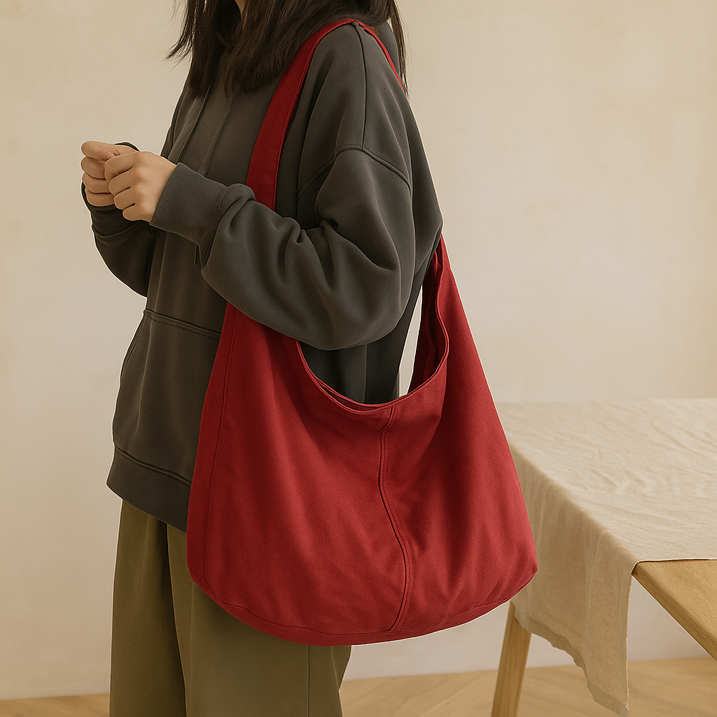 Modra – Großer Slouchy-Leather-Umhängetasche