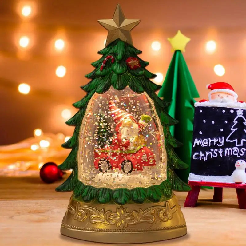Weihnachts-Kristallkugel Schneeflocken-Licht