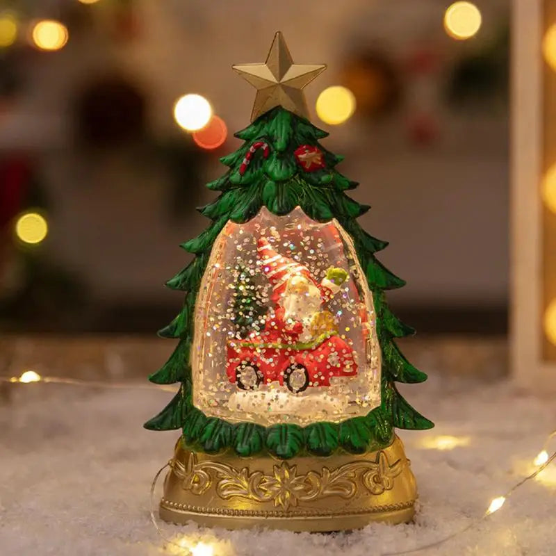 Weihnachts-Kristallkugel Schneeflocken-Licht
