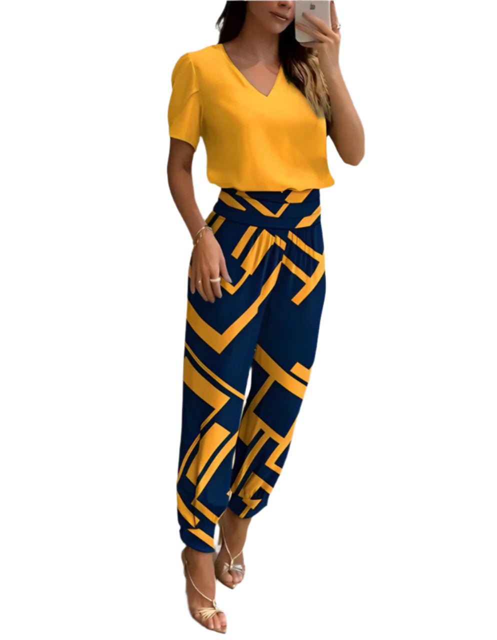 Stephanie - Bunte Jumpsuit mit Schmetterlingsdruck