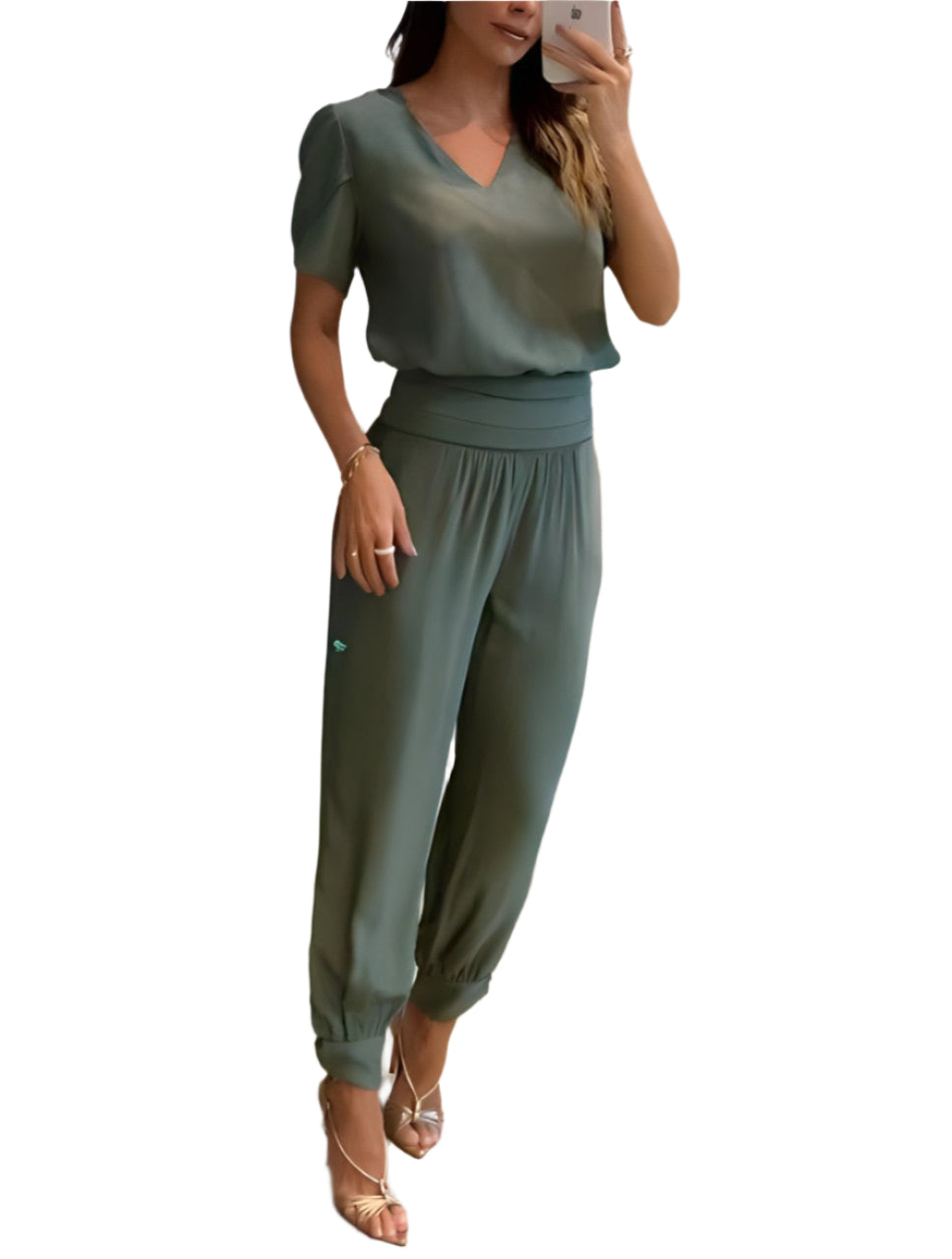 Stephanie - Bunte Jumpsuit mit Schmetterlingsdruck
