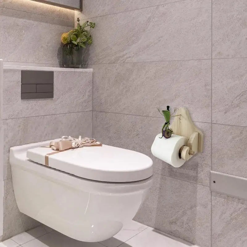 FroggyCycle - Spielerischer Frosch Einrad Toilettenpapierhalter