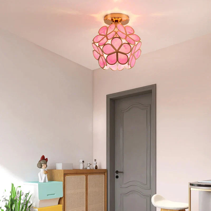 Ethereal Blossom - Stehlampe mit Kristallblättern