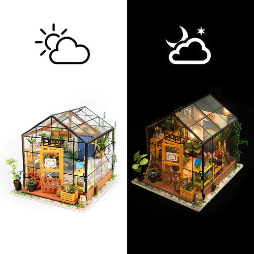 MiniVerde - Detailliertes Miniatur-Gewächshaus-Bausatz