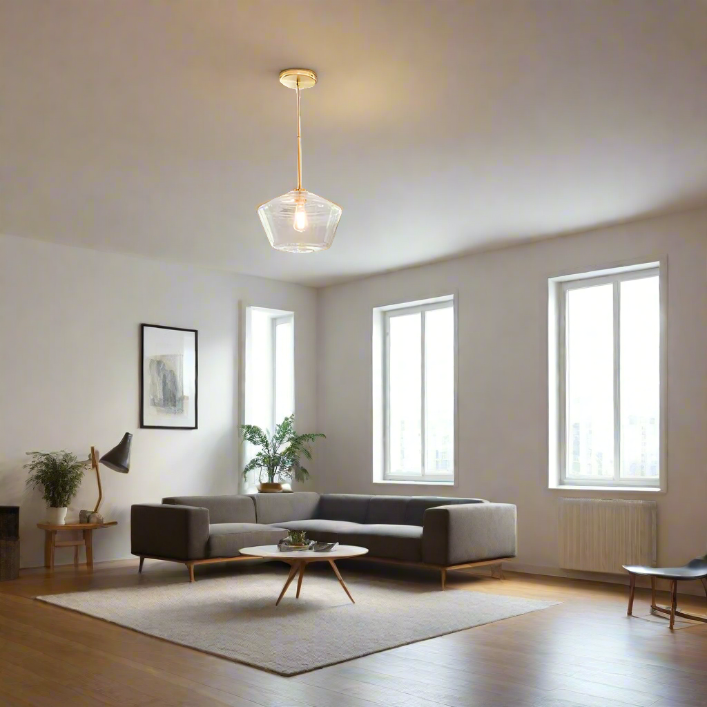 LumaGlow - Elegante Pendelleuchte aus klarem Glas