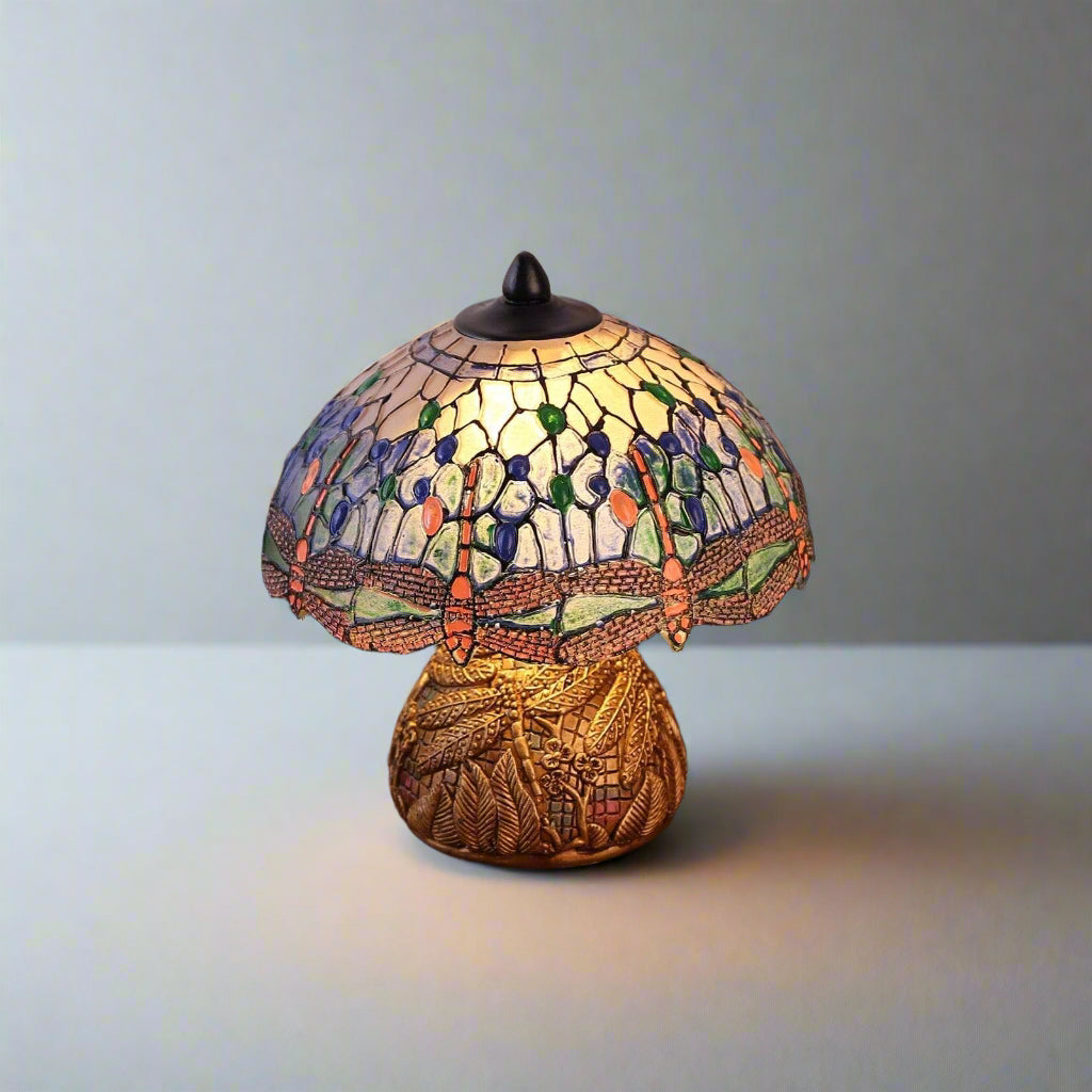 DracoGlow - Künstlerischer Libellen-Tischlampe