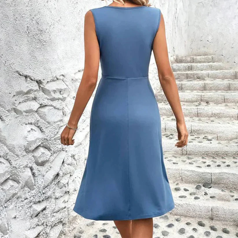 Zenna - Knielange Sommer-Midikleid für Frauen