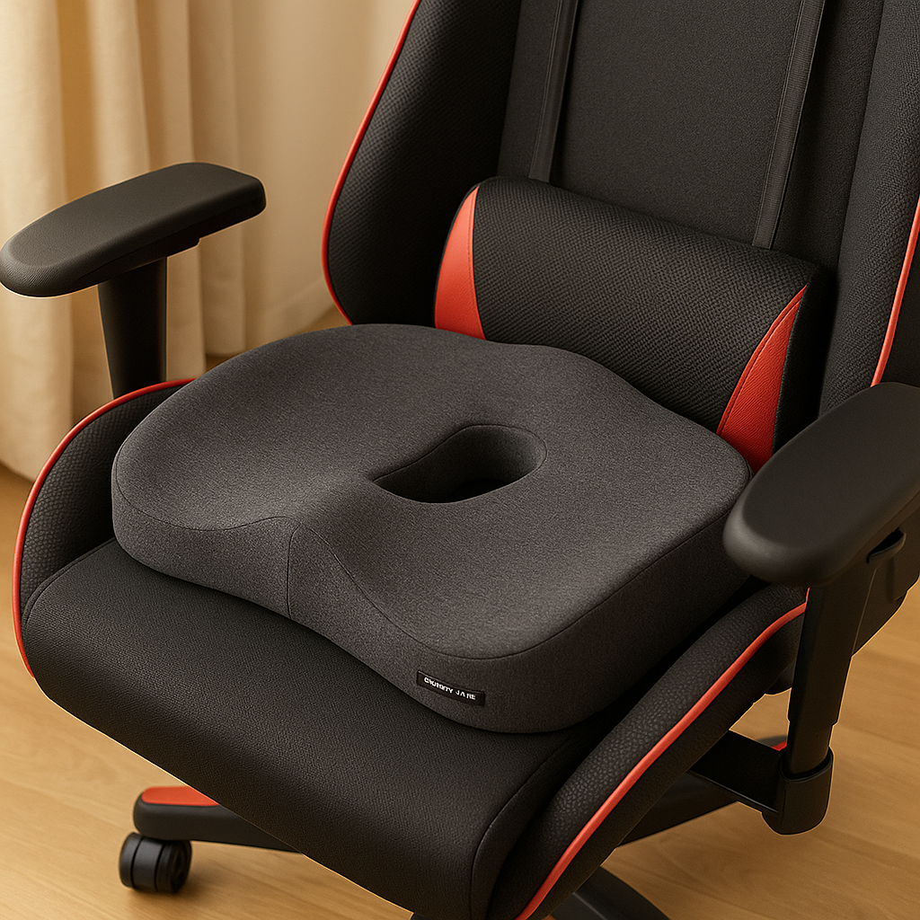 ErgoSit | Orthopädisches Memory Foam-Sitzkissen für Büro & Zuhause