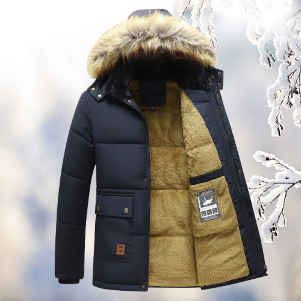 Finn – Winddichte Pelzparkas mit Kapuze