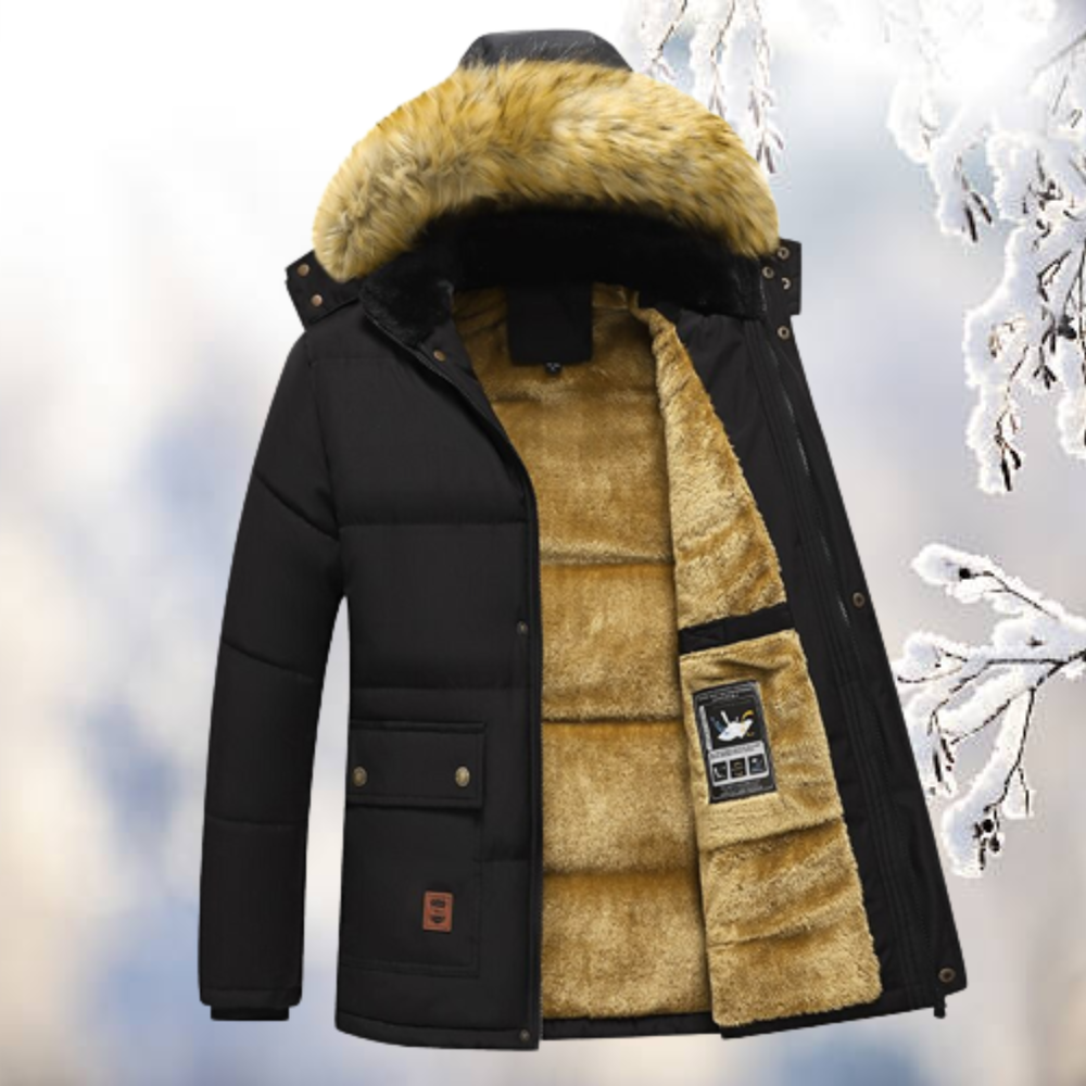 Finn – Winddichte Pelzparkas mit Kapuze