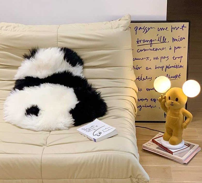 PandaFluff - Yndig Plüschmatte für einen gemütlichen, verspielten Touch