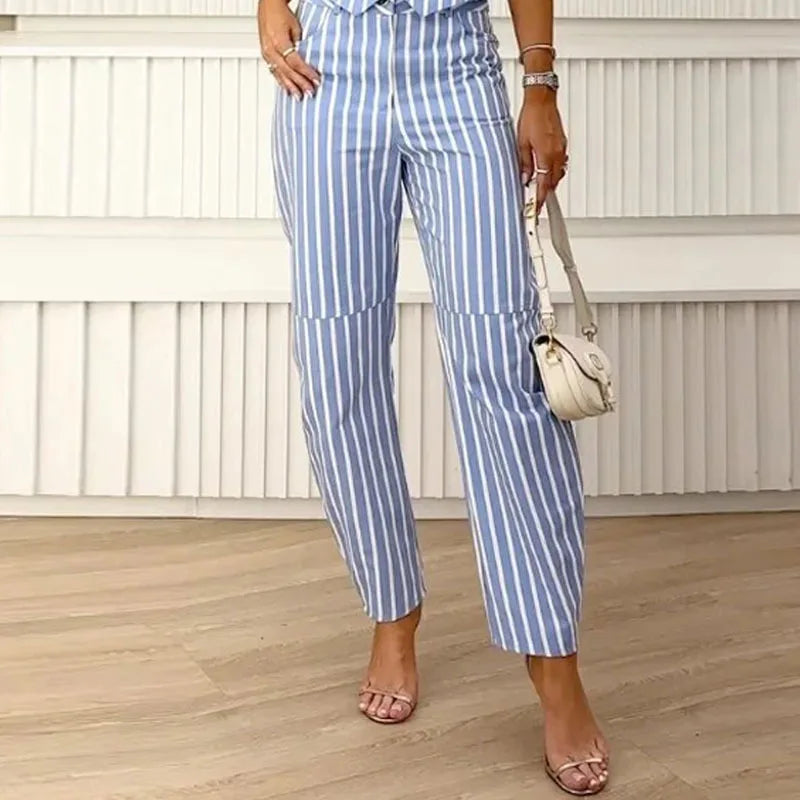 Elvira - Vertikal gestreifter Jumpsuit