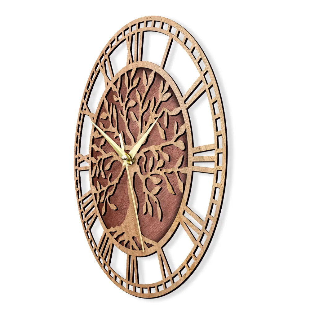 Everwood Zeitnehmer - Holz Wanduhr