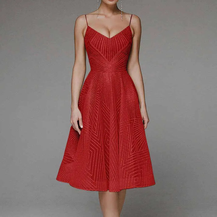 Mandy - Stilvolle Kleid mit offenem Rücken