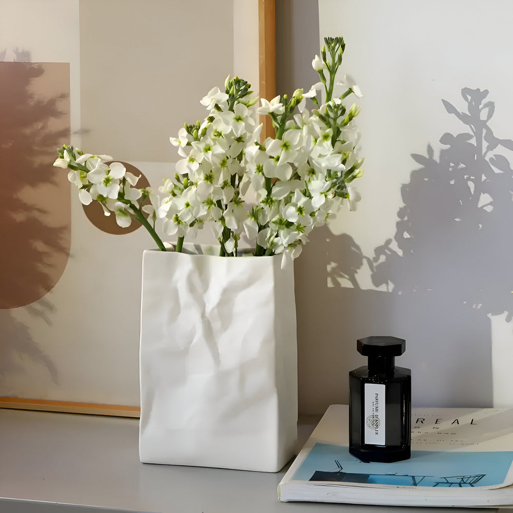 PaperBag - Schicke keramische Vase
