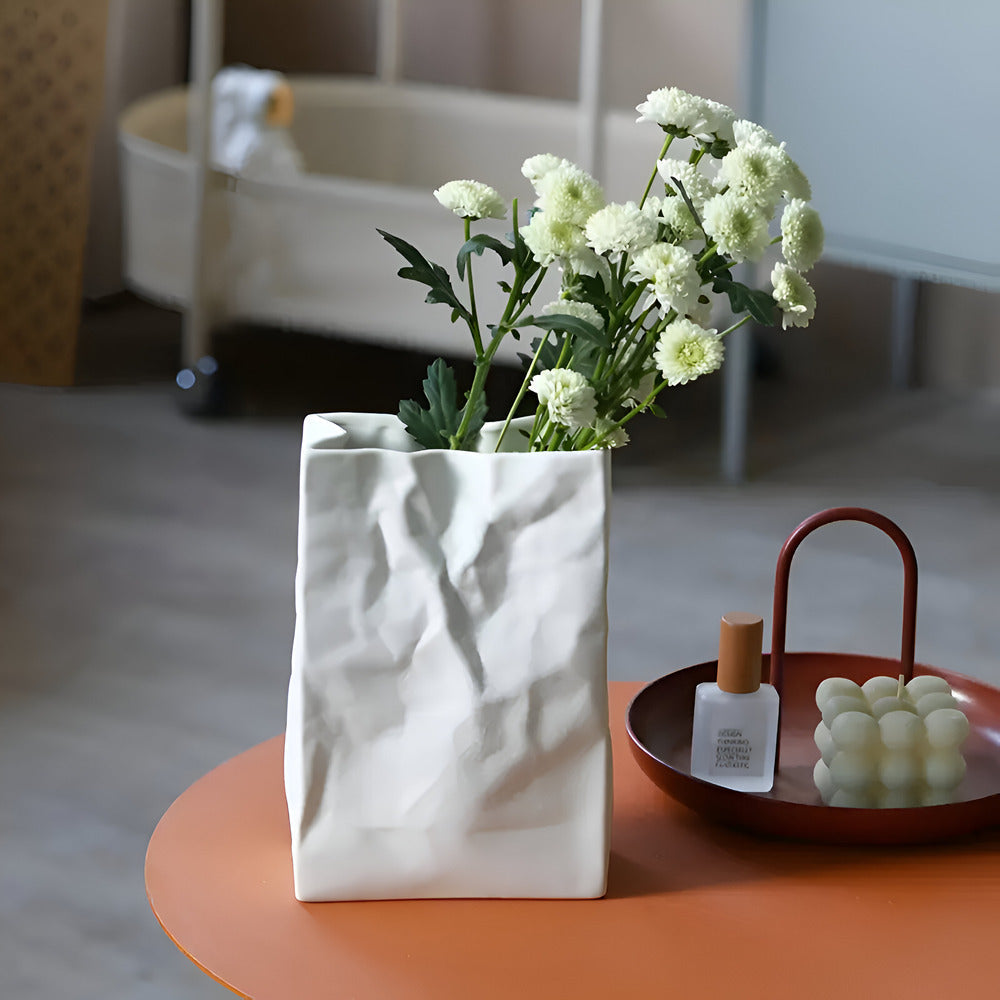 PaperBag - Schicke keramische Vase
