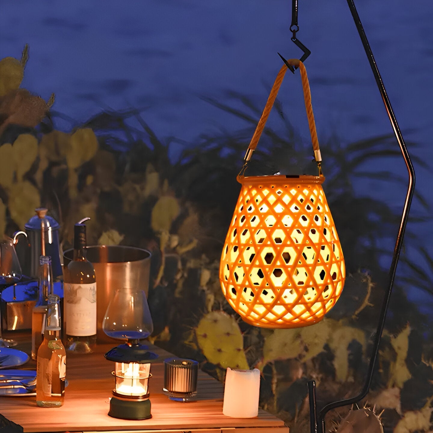 Solara – Gewebte Solar Gartenlaterne