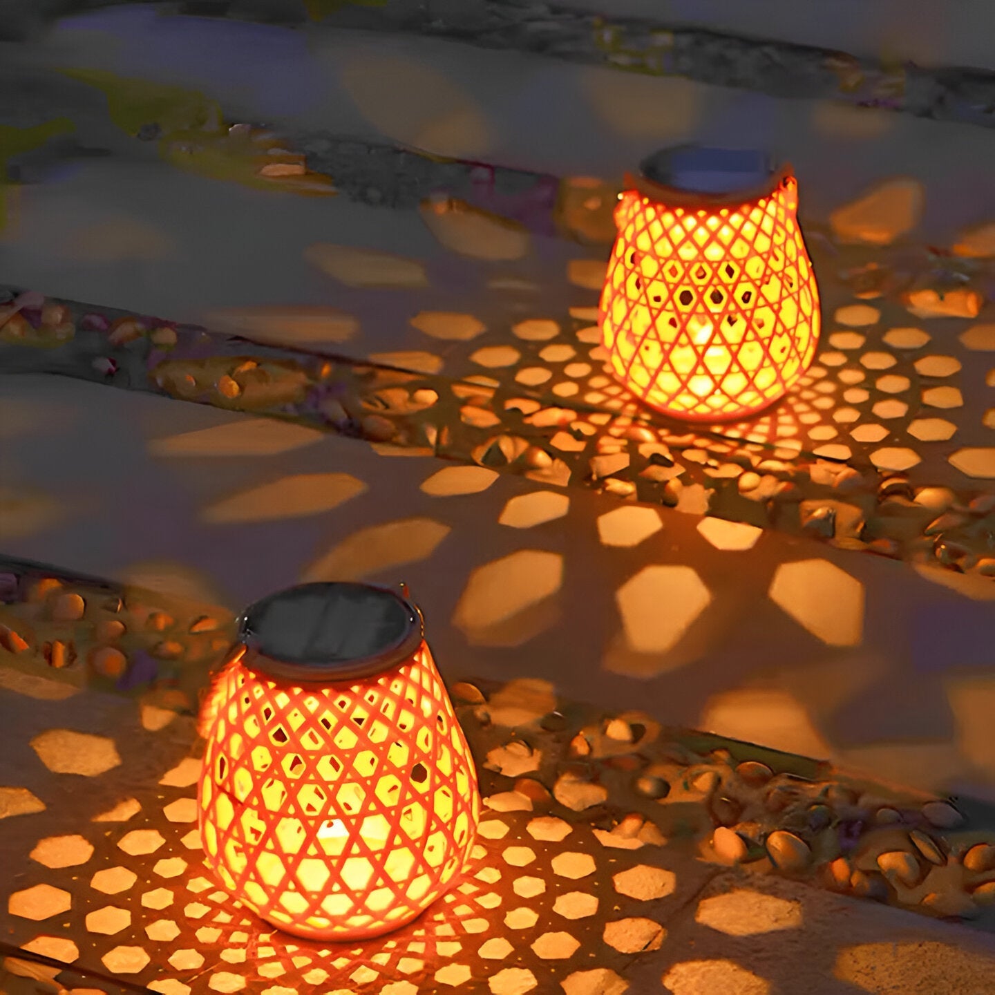 Solara – Gewebte Solar Gartenlaterne