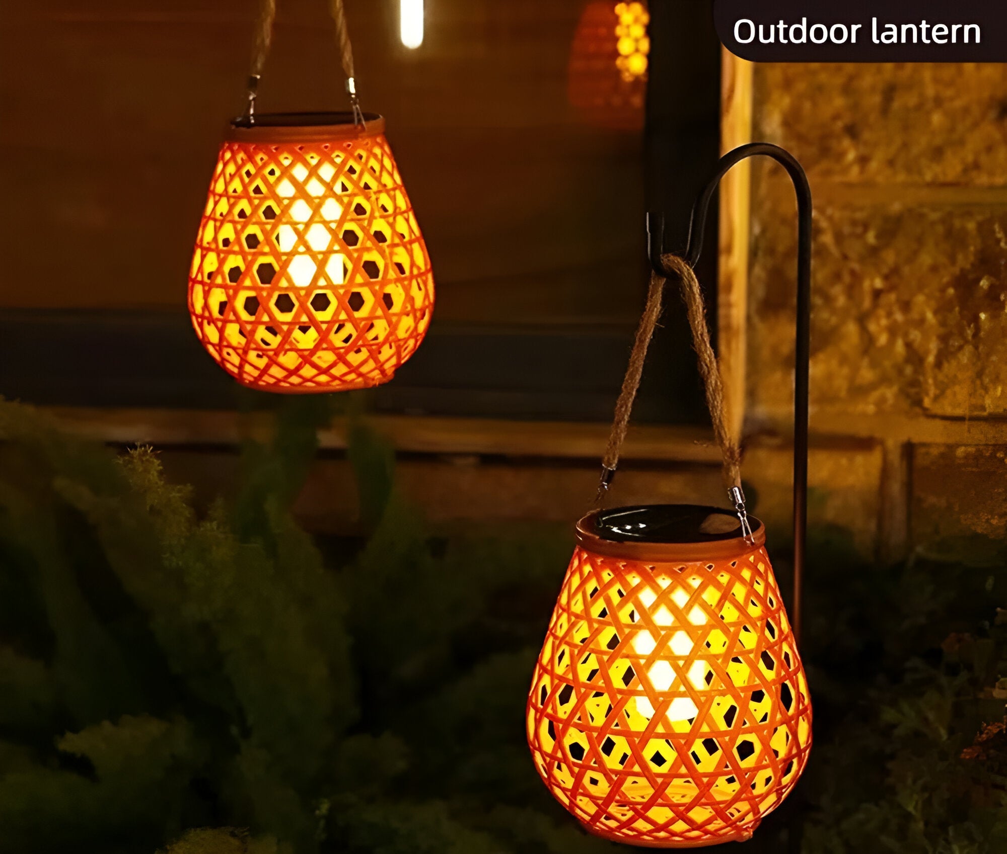 Solara – Gewebte Solar Gartenlaterne