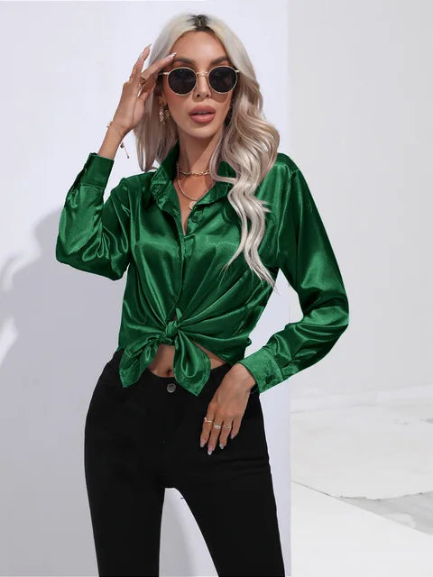Esther - Elegante Bluse aus Satin