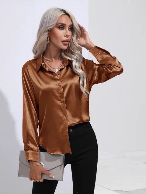Esther - Elegante Bluse aus Satin