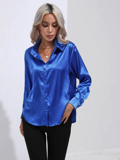 Esther - Elegante Bluse aus Satin