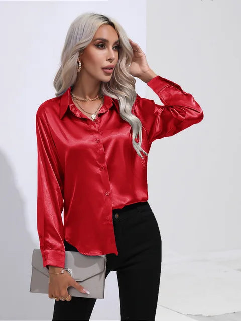 Esther - Elegante Bluse aus Satin