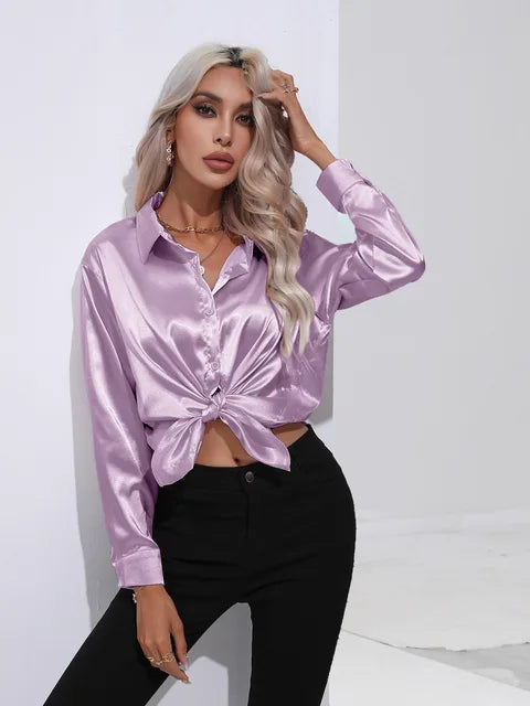 Esther - Elegante Bluse aus Satin