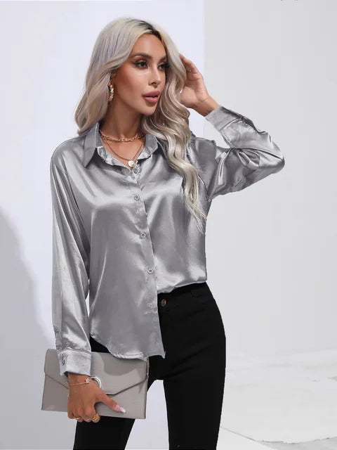 Esther - Elegante Bluse aus Satin
