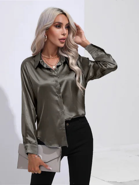 Esther - Elegante Bluse aus Satin