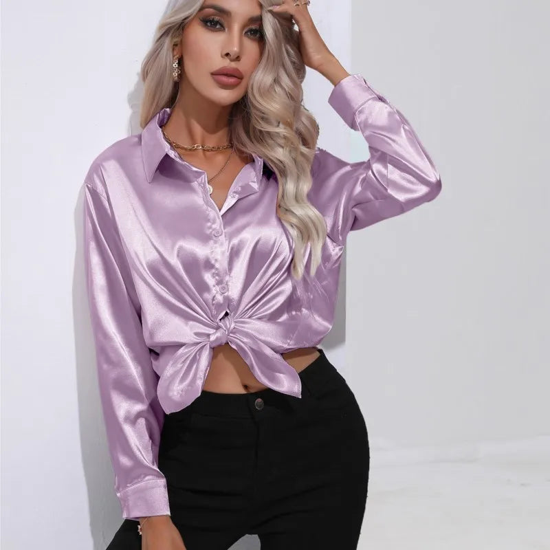 Esther - Elegante Bluse aus Satin