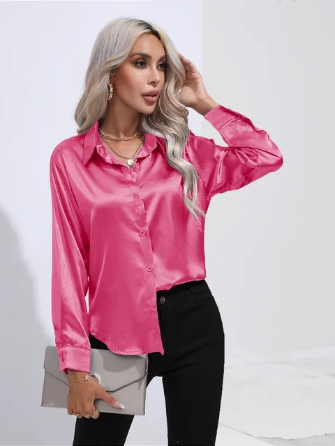 Gina Satin Bluse