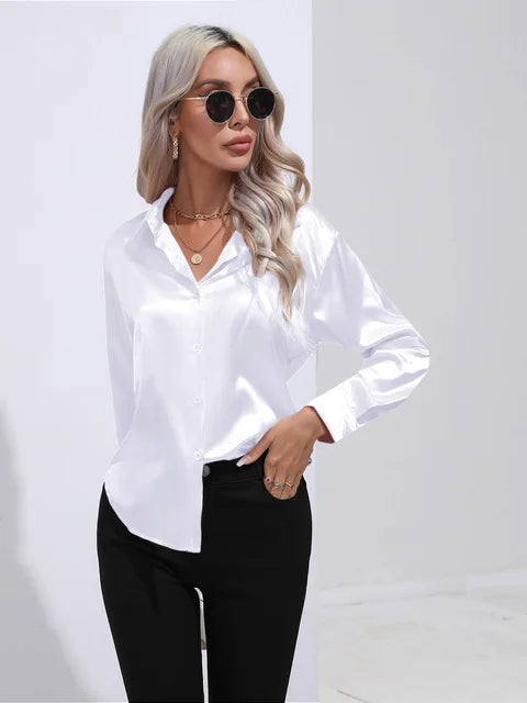 Gina Satin Bluse