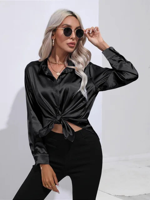 Gina Satin Bluse