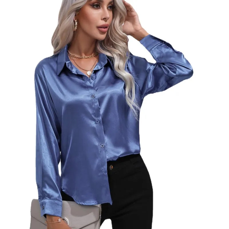 Gina Satin Bluse