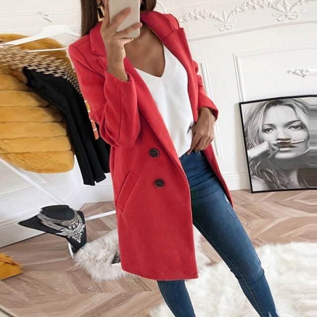 Isabella - Neuer langer Streetwear-Blazer aus Wolle