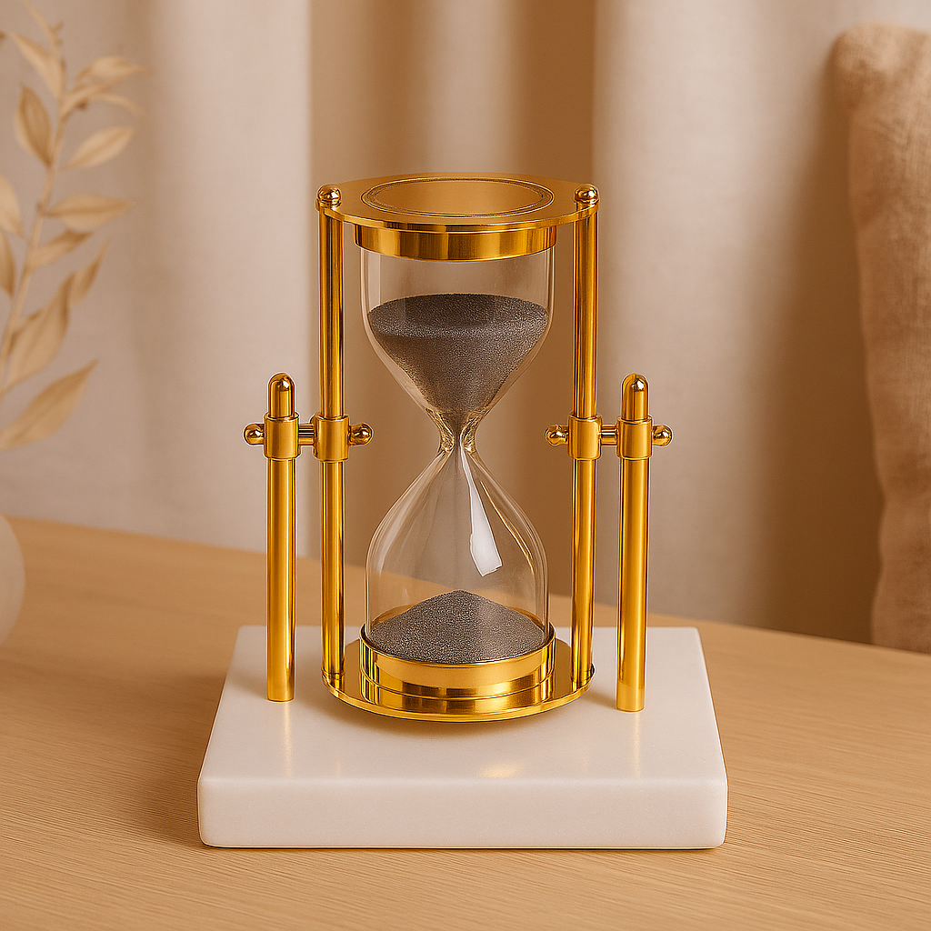 Auravé – Luxuriöse goldene Glasiur mit Marmorbasis