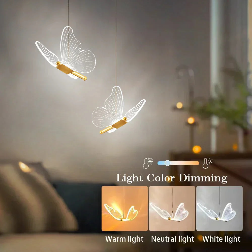 LumiFly - Elegante Schmetterling LED-Hängeleuchten