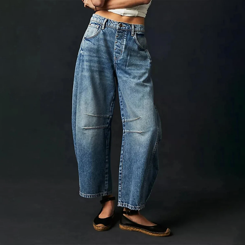 Ella | Ästhetische Jeans mit weitem Bein