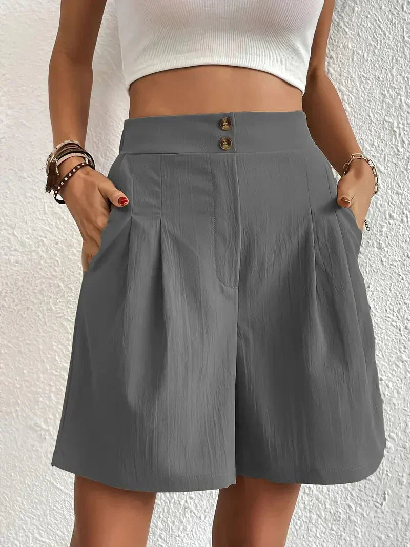 Nanna - Shorts aus Leinen mit hoher Taille