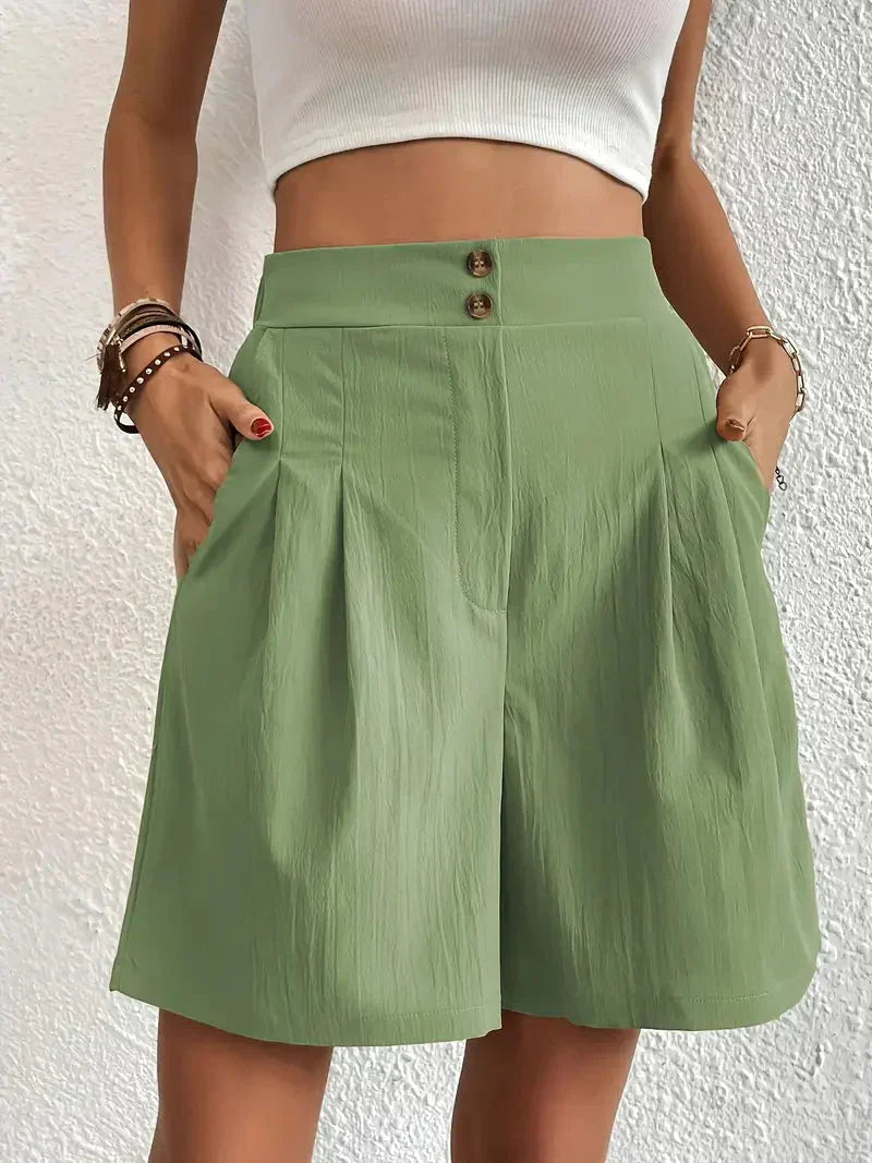 Nanna - Shorts aus Leinen mit hoher Taille