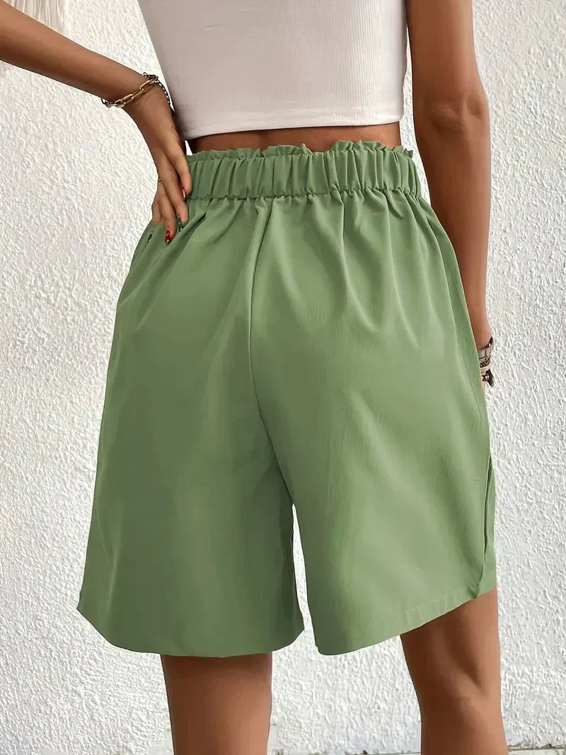 Nanna - Shorts aus Leinen mit hoher Taille