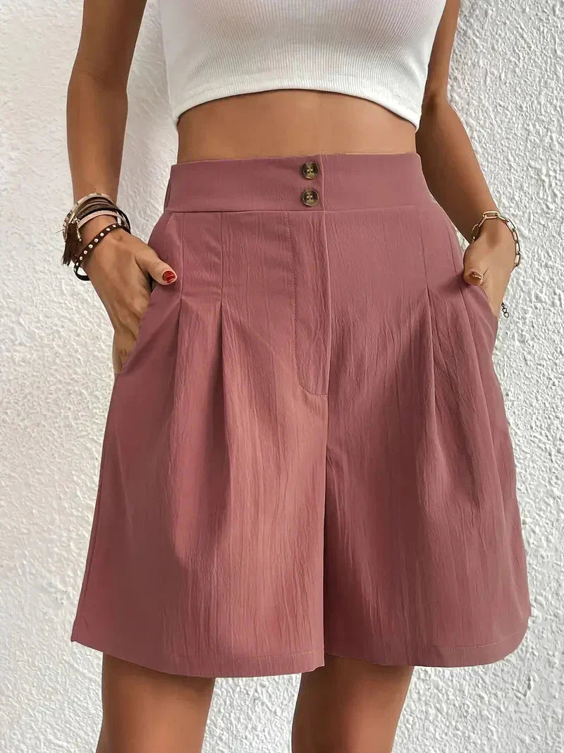 Nanna - Shorts aus Leinen mit hoher Taille