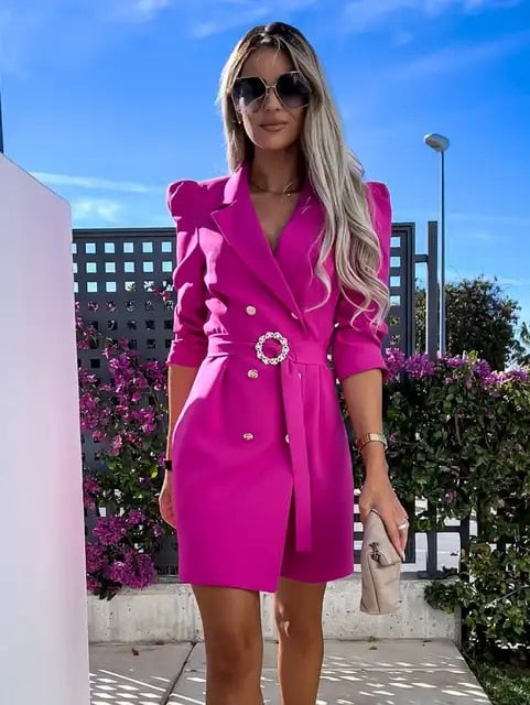 Sienna Elegantes Langarmkleid – Femininer Stil mit schmeichelnder Taille