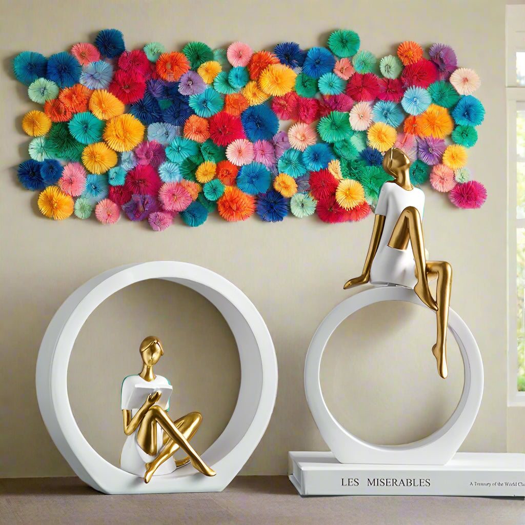 Moderne Abstrakte Frauenskulptur | Künstlerische Wohn- und Bürodekoration