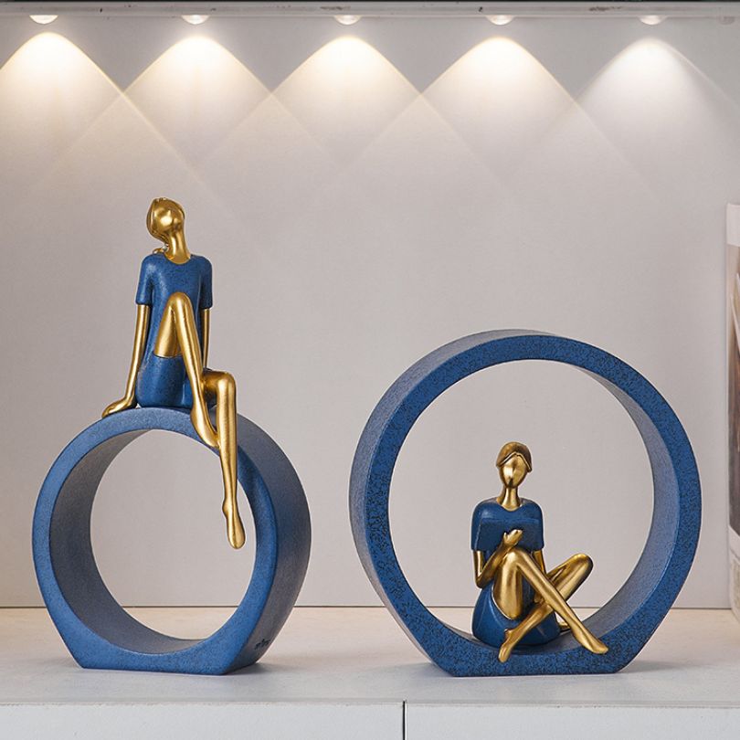 Moderne Abstrakte Frauenskulptur | Künstlerische Wohn- und Bürodekoration