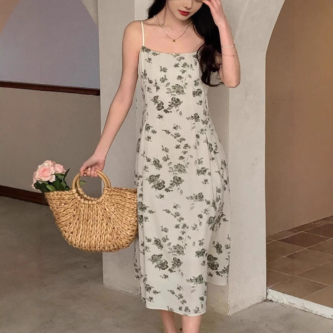 Daisy - Bedrucktes Blumenkleid lang