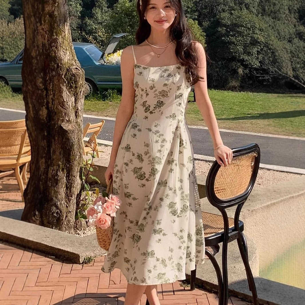Daisy - Bedrucktes Blumenkleid lang