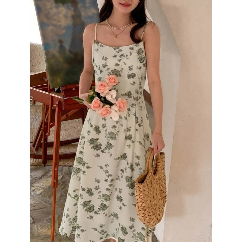 Daisy - Bedrucktes Blumenkleid lang