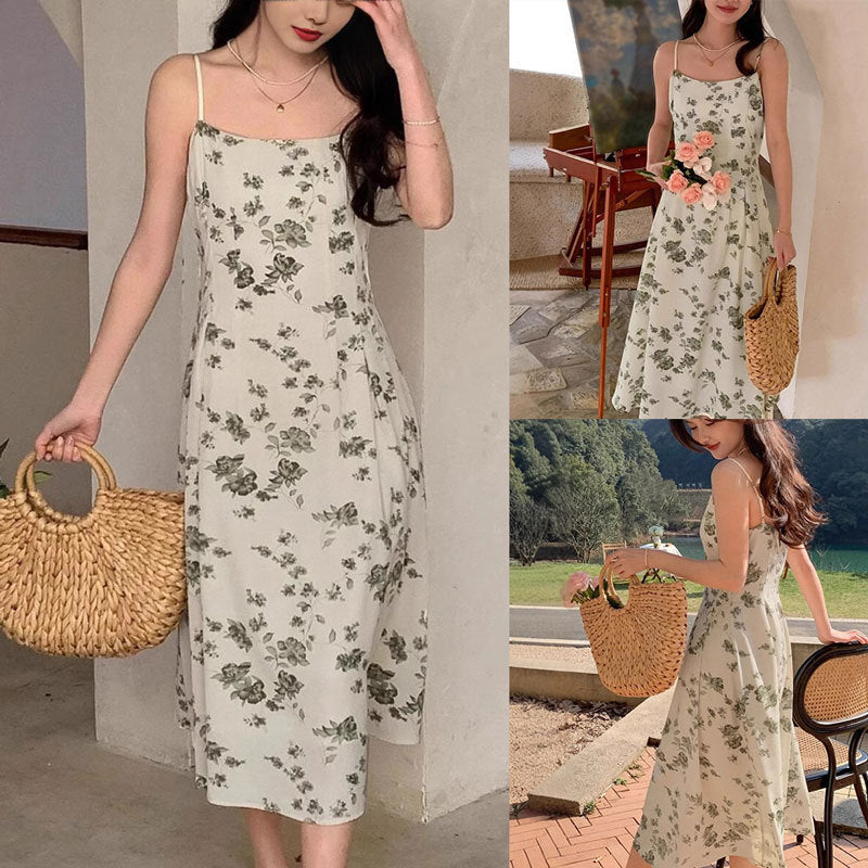 Daisy - Bedrucktes Blumenkleid lang